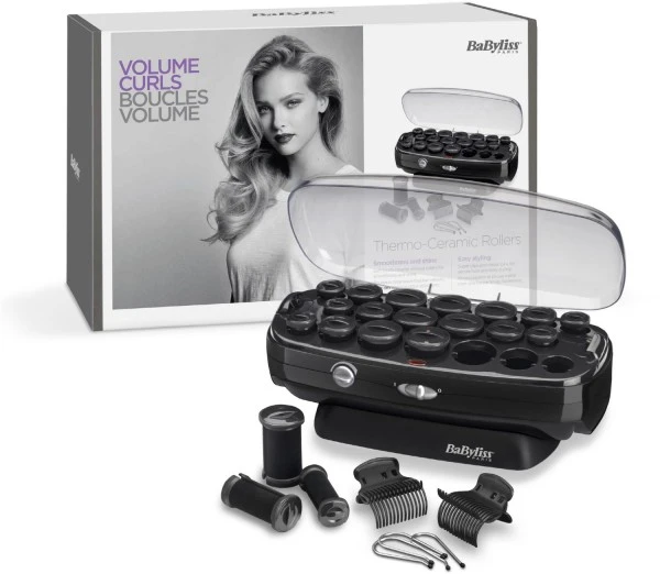 BaByliss RS035E Thermo Ceramic Rollers Lockenwickler Schwarz 4 BaByliss RS035E Thermo Ceramic Rollers Lockenwickler Schwarz – Bild 2