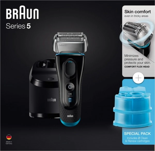 Braun 5190cc + CCR2 Series 5 W&D Rasierer Schwarz/blau 6 Braun 5190cc + CCR2 Series 5 W&D Rasierer Schwarz/blau – Bild 4