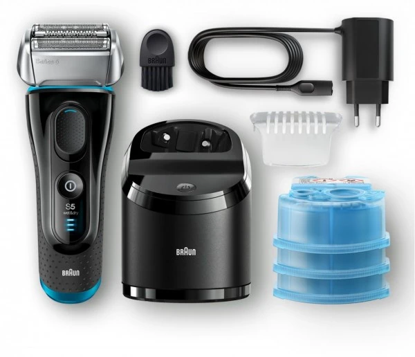 Braun 5190cc + CCR2 Series 5 W&D Rasierer Schwarz/blau 4 Braun 5190cc + CCR2 Series 5 W&D Rasierer Schwarz/blau – Bild 2