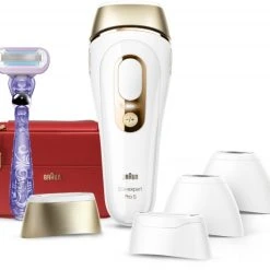 Braun PL5387 Silk-expert Pro 5 IPL Haarentfernungssystem Weiß/gold