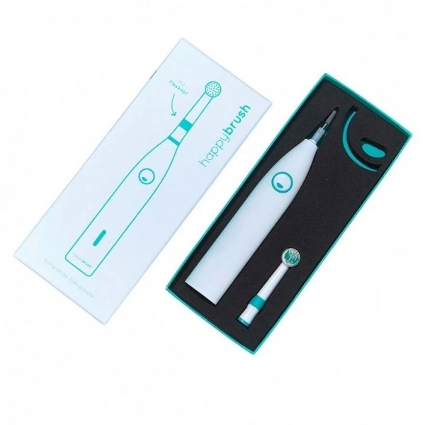 Happybrush Starterkit Rotierend R1 Elektrische Zahnbürste Weiß 3 Happybrush Starterkit Rotierend R1 Elektrische Zahnbürste Weiß