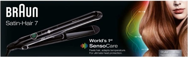 Braun Satin Hair 7 SensoCare Haarglätter ST780 – Keramik-Haarglätter Mit Sensortechnologie Für Hervorragen 4 Braun Satin Hair 7 SensoCare Haarglätter ST780 – Keramik-Haarglätter Mit Sensortechnologie Für Hervorragen – Bild 2