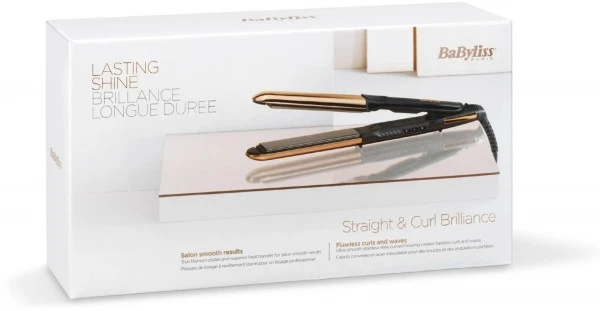 BaByliss ST482E Straight & Curl Brilliance Lockenstab Schwarz/bronze 4 BaByliss ST482E Straight & Curl Brilliance Lockenstab Schwarz/bronze – Bild 2