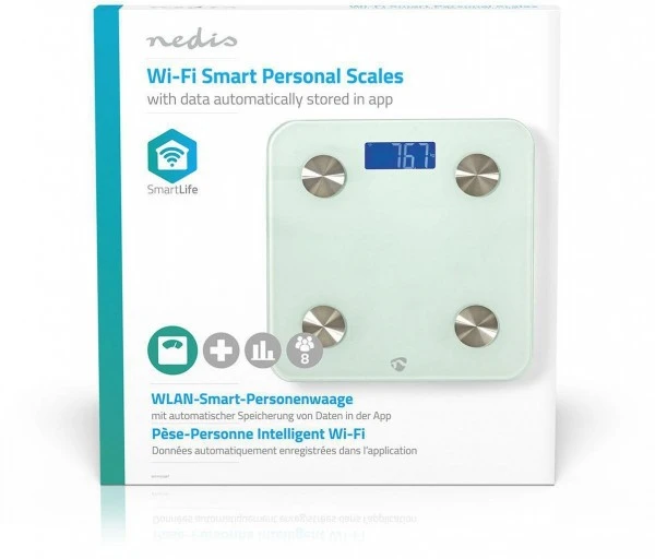 Nedis WIFIHS10WT Körperanalysewaage Weiß 8 Nedis WIFIHS10WT Körperanalysewaage Weiß – Bild 6