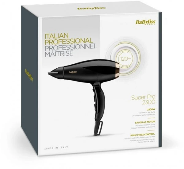 BaByliss 6714E Super Pro 2300 Haartrockner Schwarz 4 BaByliss 6714E Super Pro 2300 Haartrockner Schwarz – Bild 2