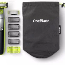 Philips QP2630/30 OneBlade + Body Bartschneider & Body Groom Hellgrün/dunkelgrau