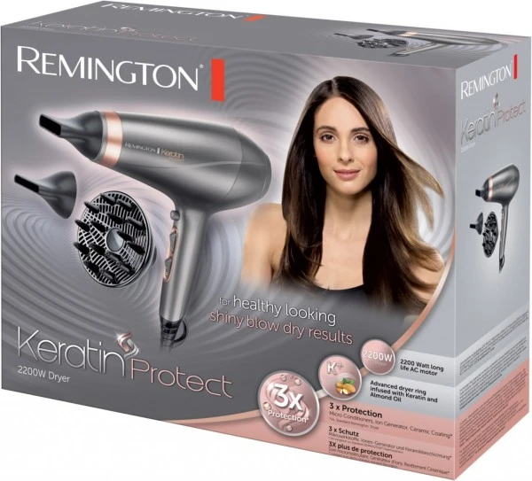 Remington AC8820 Keratin Protect Haartrockner Grau/rosé 7 Remington AC8820 Keratin Protect Haartrockner Grau/rosé – Bild 5