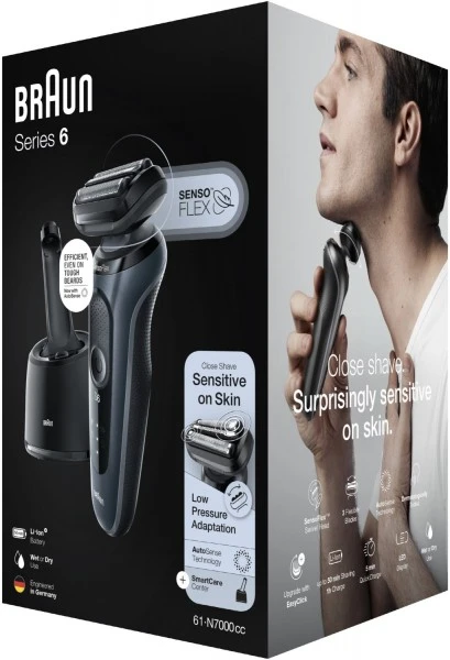Braun 61-N7000CC Series 6 Rasierer Schwarz/grau 6 Braun 61-N7000CC Series 6 Rasierer Schwarz/grau – Bild 4