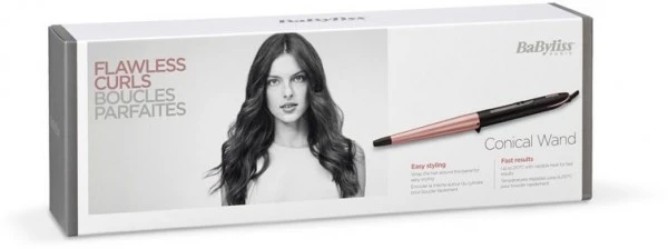 BaByliss C454E Rose Quartz Conical Wand Lockenstab Rose/schwarz 6 BaByliss C454E Rose Quartz Conical Wand Lockenstab Rose/schwarz – Bild 4