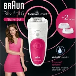 Braun SES 5-500 SkinSpa SensoSmart Epilierer Weiß/pink -Philips-Geschäft b80c688e 074e 4a84 93e3 a2474c6314a0 600x600