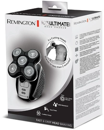 Remington RX5 Ultimate Series XR1500 Glatzen-Rasierer Schwarz 4 Remington RX5 Ultimate Series XR1500 Glatzen-Rasierer Schwarz – Bild 2