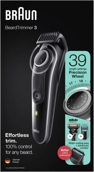 Braun BT3342 BeardTrimmer Bart Und Haarschneider Schwarz/grau 7 Braun BT3342 BeardTrimmer Bart Und Haarschneider Schwarz/grau – Bild 5