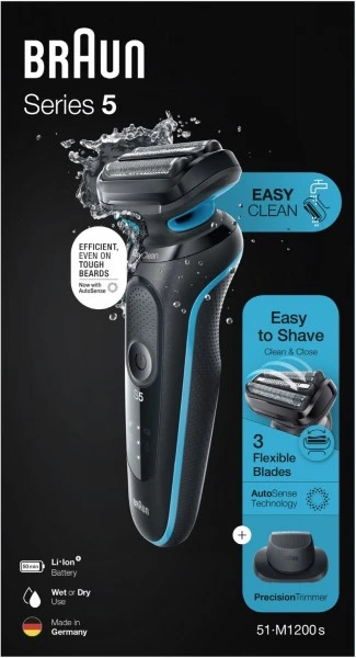 Braun 51-M1200s Series 5 Rasierer Schwarz/mint 6 Braun 51-M1200s Series 5 Rasierer Schwarz/mint – Bild 4
