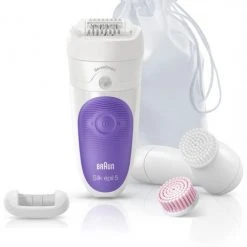 Braun 5-870 Silk-epil SkinSpa SensoSmart Epilierer Weiß/lila